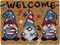 Latch Hook Kits for Adults Kids DIY Needlework Doormat Creative Gift Home Decoration 20.5Inch X13.8Inch (Brown)